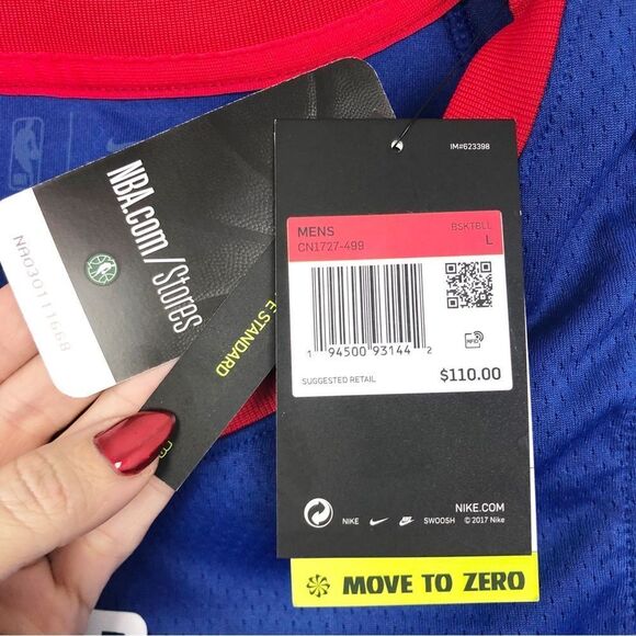 NIKE | NEW Detroit Pistons 23 Blake Griffin Motor City Jersey Men’s Size Large - Picture 6 of 11